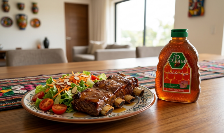 Costillas glaseadas con miel