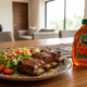 Costillas glaseadas con miel